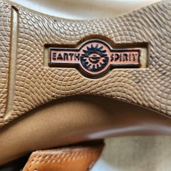 Earth Spirit Sherwood Leather Thong Floral Sz. 8.5 Sandal - Picture 7 of 8